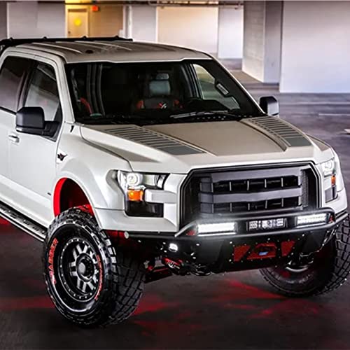 Sunbreath Car Hood Modified Sport Style Stripe Sticker Graphic Vinyl Racing Stripe Decal Decoration Accessories Sticker For Cars C002 Gray #TOP6