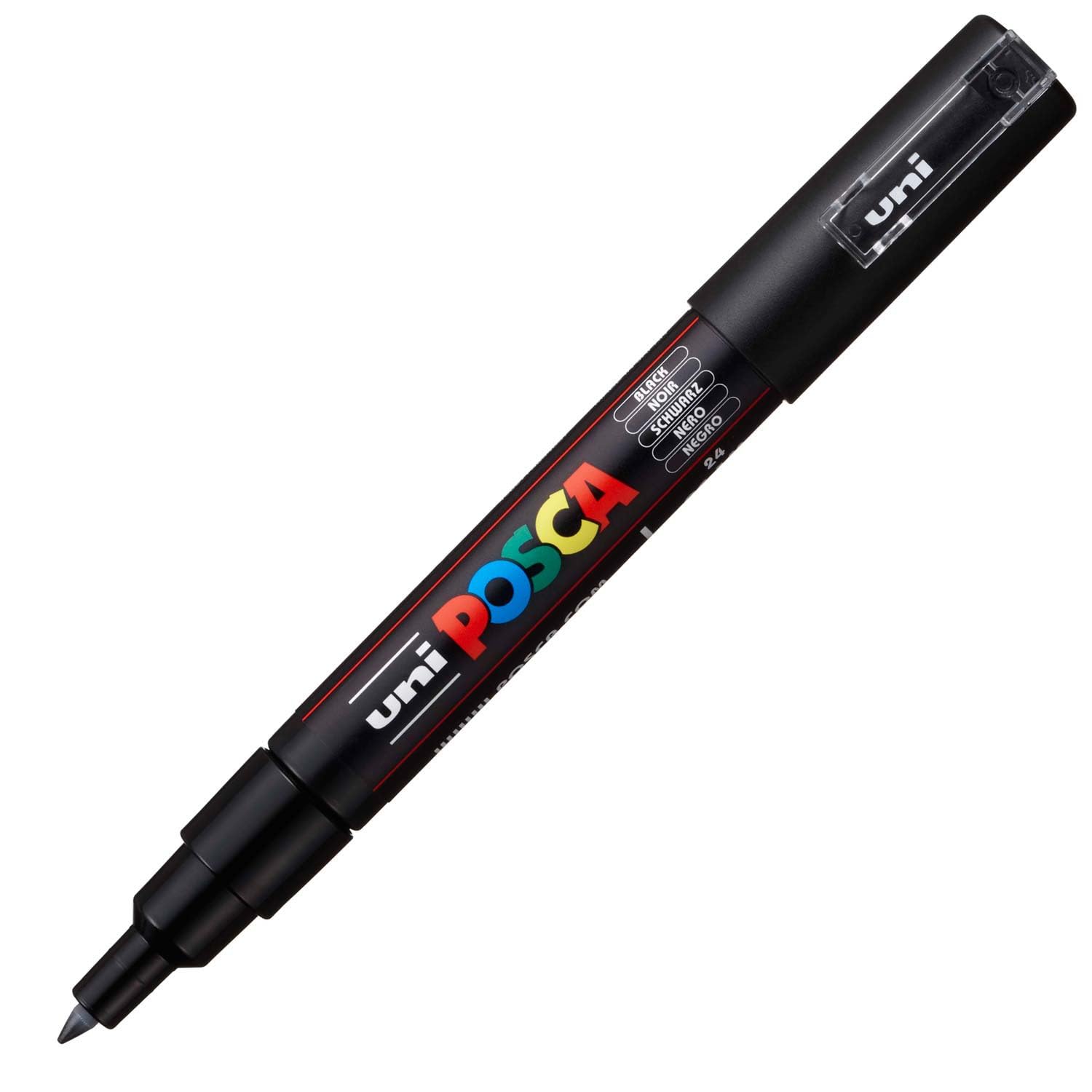 Faber-Castell uni-ball 205081 - Set di pennarelli POSCA oro e nero 4 pezzi
