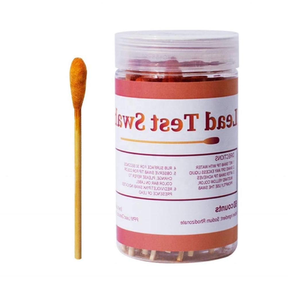 Kit de test de peinture au plomb avec 30 écouvillons de test rapide pour toutes les surfaces peintes, céramique, plats, métal, bois, détection de peinture, évaluation du métal, examen du bois,