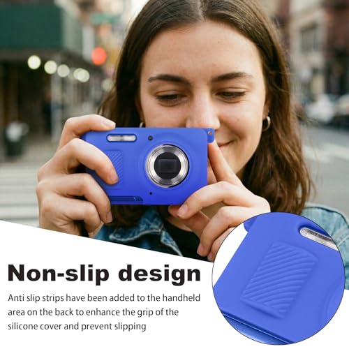 Funda de silicona para cámara Kodak PIXPRO FZ55 azul miniatura 6