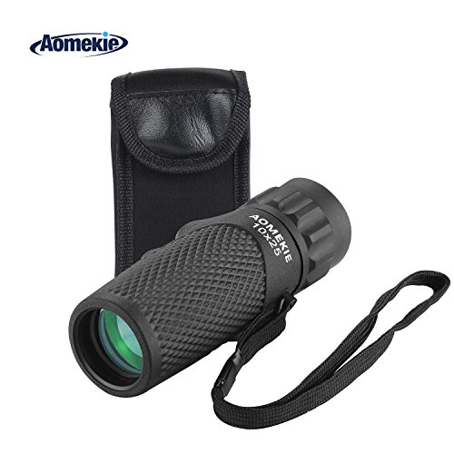 Aomekie Compact 10 x 25 monocular bird observation telescope Ideal for hunting, traveling