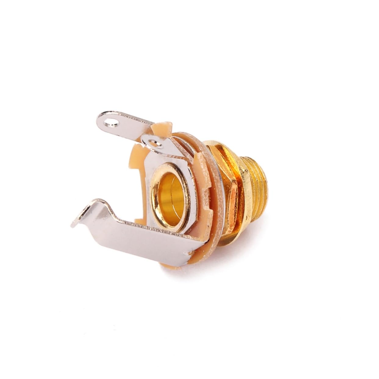 Toyvian 20pezzi Connettore Jack Mono Per Chitarra Dorato Facile Installazione Per Chitarre Elettriche e Acustiche Sostituzione Per Strumenti Musicali
