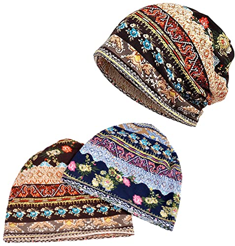 Jemis Skullies Beanies Thin Bonnet Cap Autumn Casual Beanies Hat (Brown)