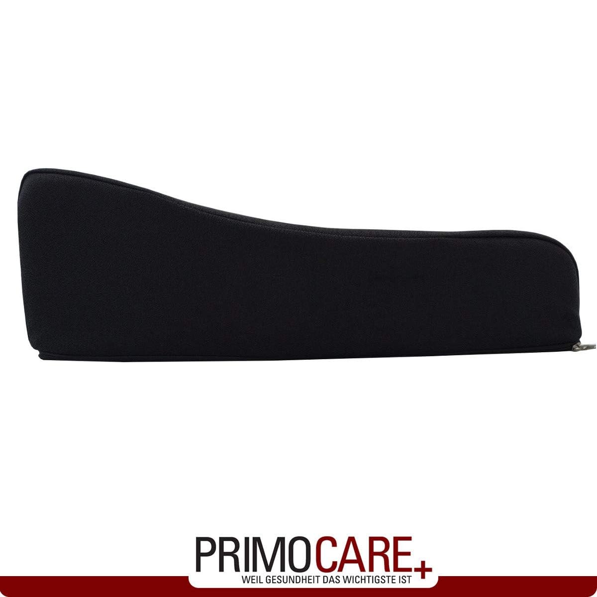 PrimoLiving Orthopädisches Memory-Schaum Sitzkissen – Feste Sitzerhöhung mit Ersatzbezug - Ergonomische 40x40x8/13 cm Aufstehhilfe