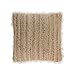 Kave Home - Funda cojín Clidia de Yute y algodón con Flecos 45 x 45 cm