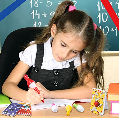 24 Pcs Sports Mini Notepads And 24 Pcs Bowling Ballpoint Pen Bowling Party Favors For Kids Spiral Bowling Note Pads Notebook Cute Cartoon Retractable Ball Pen For Student Teacher Office School Reward #TOP6