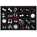 Valdler Velvet Stackable 24 Grid Jewelry Tray Showcase Display Organizer