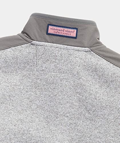 Vineyard Vines Boys Mountain Sweater Fleece Quarter-Zip, Grey Heather, 2T #TOP3
