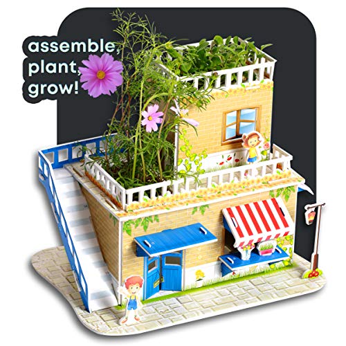 Garden 3D Puzzle Kit - Build a Flower Shop and Grow a Real