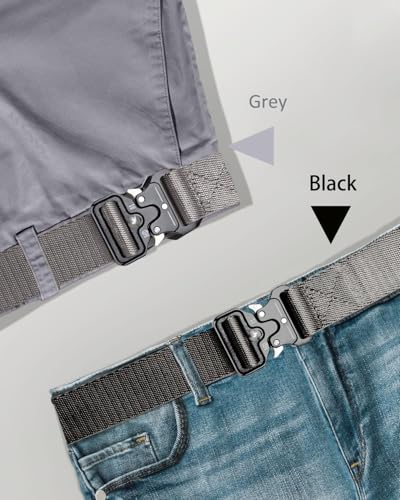 Mens Belt, Tactical Military Utility Rigger Work 1.25 Inch Belts for Men Women with Quick Release Buckle2