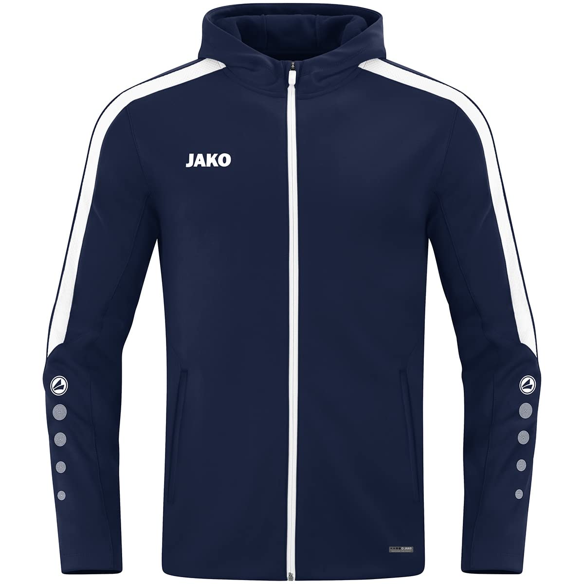 JAKO Kinder Kapuzenjacke Power, Marine, Größe 164