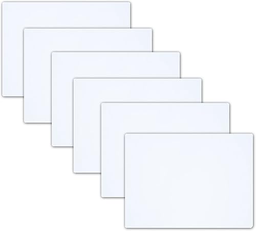 Miniatura 1 de Imán en blanco a granel de 18 x 12 pulgadas, superficie de vinilo blanco, flexible, imprimible, seguro en vehículos, se corta fácilmente con tijeras