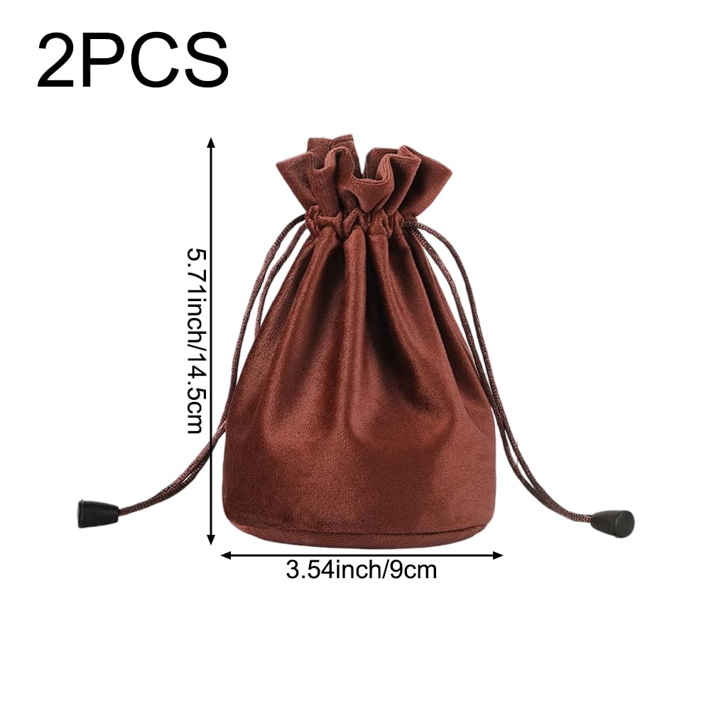 2 szt. torba na kości opakowanie biżuterii woreczki ze sznurkiem do pakowania torby prezentowej woreczki do przechowywania gier planszowych, Jak pokazano, 90x90x155mm/3.5x3.5x6.1in