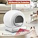 Self Cleaning Litter Box, 65L Automatic Cat Litter Box Self Cleaning for Multiple Cats, All-Around Safe Protection, Odor Removal, APP Control Smart Litter Box with 2 Rolls Liners