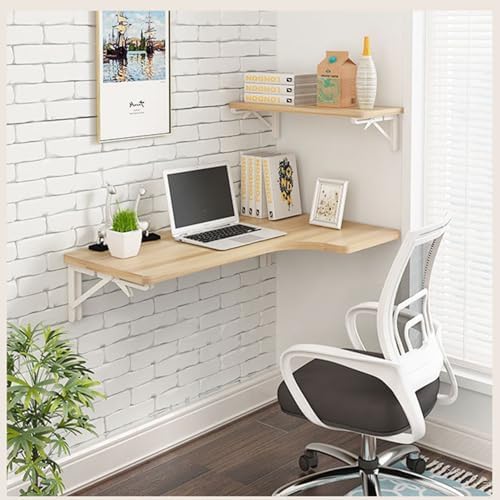Corner Folding Computer Table L Type WallMounted Drop Leaf