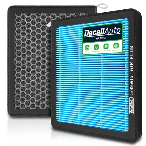 Dacall CF11966 HEPA Cabin Air Filter with Activated for Chevy Silverado 1500 2500 3500 HD Tahoe Colorado Cruze Equinox Malibu Impala Blazer GMC Sierra Buick Regal Cadillac ATS CTS. Replace 13356916 by Dacall - Used condition - CA$19.38
