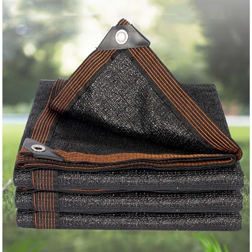 Shade Netting, Sunshade Sail, Outdoor Garden Shade Net, Sunblock Shade Cloth, 2x3/3x4/4x5/5x6/6x8m Canopy Awning, Black Privacy Net,Black-2x5m(6.6 * 16.4ft)