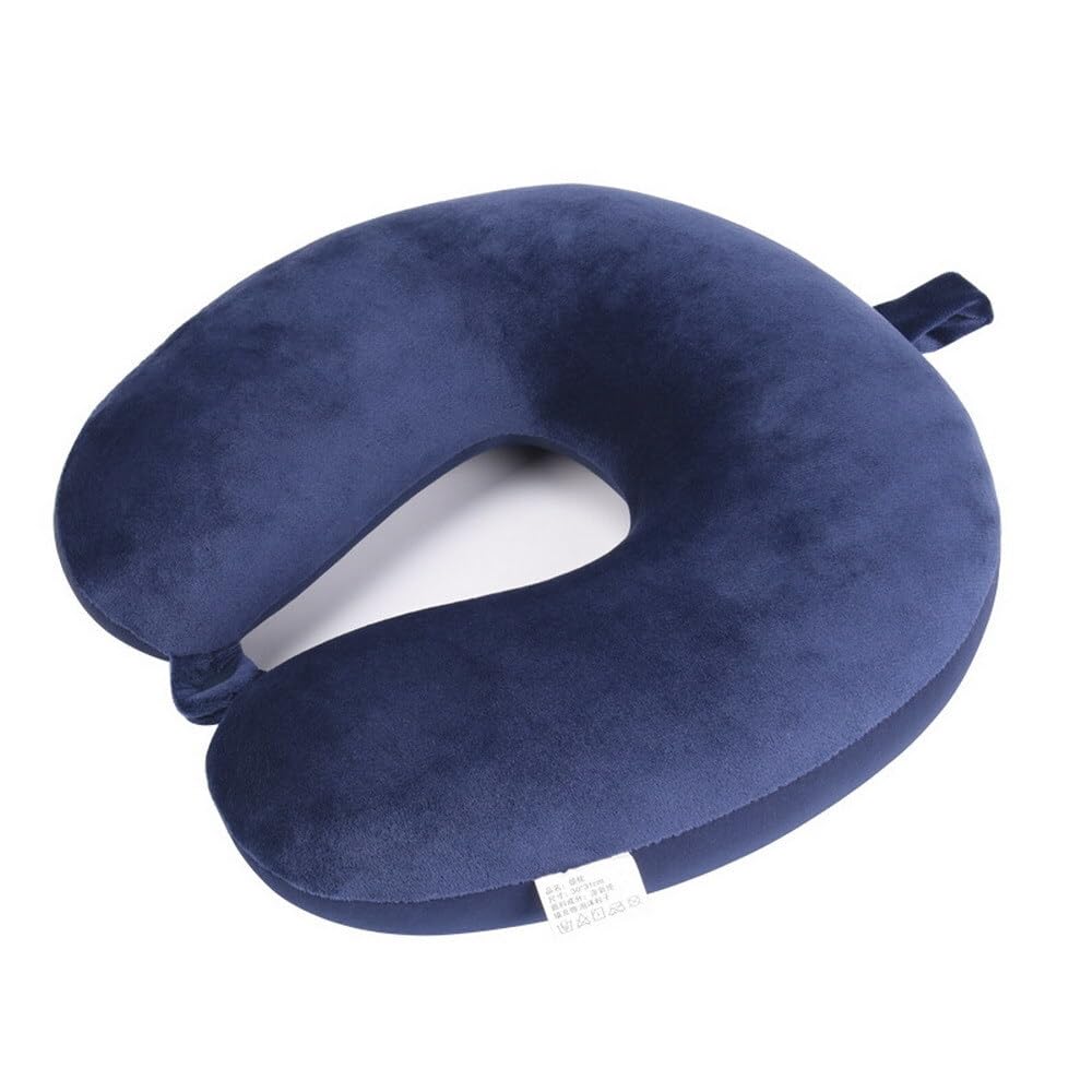 Rainjia Neck Pillow with Microbeads, Neck Rest Travel Pillow Neck Support Pillow Orthopaedic Pillow Neck Roll for Travel, Airplane, Car and Other Journeys
