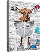 Dazzlewall Ingelijst Grappig Dier Badkamer Canvas Kunst Aan de Muur