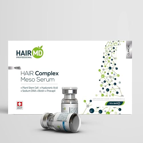 Miniatura 1 de Clinical Hair Complex Meso Suero para el crecimiento del cabello  10 frascos de 0.2 fl oz Tratamiento del cuero cabelludo ideal para trasplante de