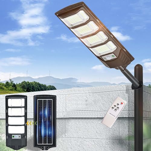 Recopilación de Faroles de luz que Puedes Comprar On-line. 48 Lampara Solar Exterior,Luz Solar,400W Farola Solar,192 LED Potente Cuentas de lámpara,Farola Solar Exterior con Sensor de Radar,IP66 Impermeable,Para Garaje, Carretera,...