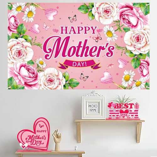 Happy-Mothers-Day-Backdrop-Decoration-Banner-Thanks-Best-Mom-Ever-Moms-Garland-Sign-Bunting-Mothers-Family-Photo-Photography-Background-for-Women-Decor-Party-Supplies Happy Mothers Day Backdrop Decoration Banner Thanks Best Mom Ever Moms Garland Sign Bunting Mothers Family Photo Photography Background for Women Decor Party Supplies