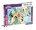 Clementoni Disney Princess Glitter Princess-104 pezzi-Made in Italy, bambini 6 anni, cartoni animati, principesse, supercolor puzzle, Multicolore, Medium, 20346