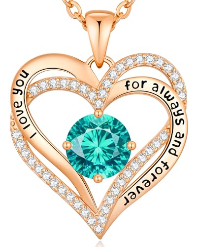 CDE Valentine's Day Gift Forever Love Heart Necklaces for Women,