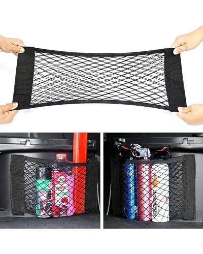 Filet de rangement pour siège de voiture en maille élastique durable