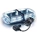 Xprite Gen 3 White 36 LED 18 Watts Roof Top Hign Intensity Law Enforcement Emergency Hazard Warning LED Mini Bar Strobe Light with Magnetic Base