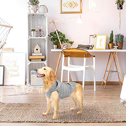 EXPAWLORER Pet Dog Clothes with Pocket, Polar Fleece Dog Hoodie Fall Cold Winter Sleeveless Sweater with Hat Warm Cozy… - Image 8