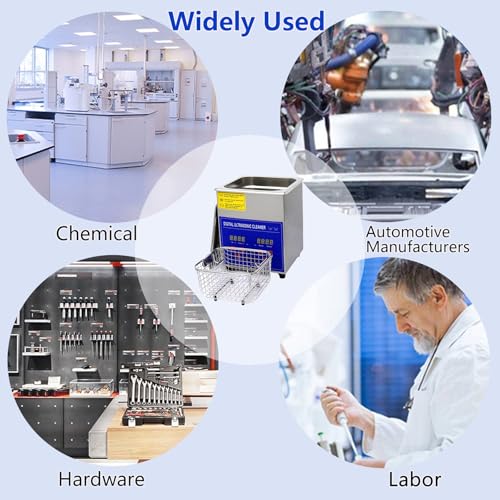 2L Ultraschallreinigungsgerät,Brillenreinigungsgerät,40KHz Ultraschallreiniger mit Heizung...