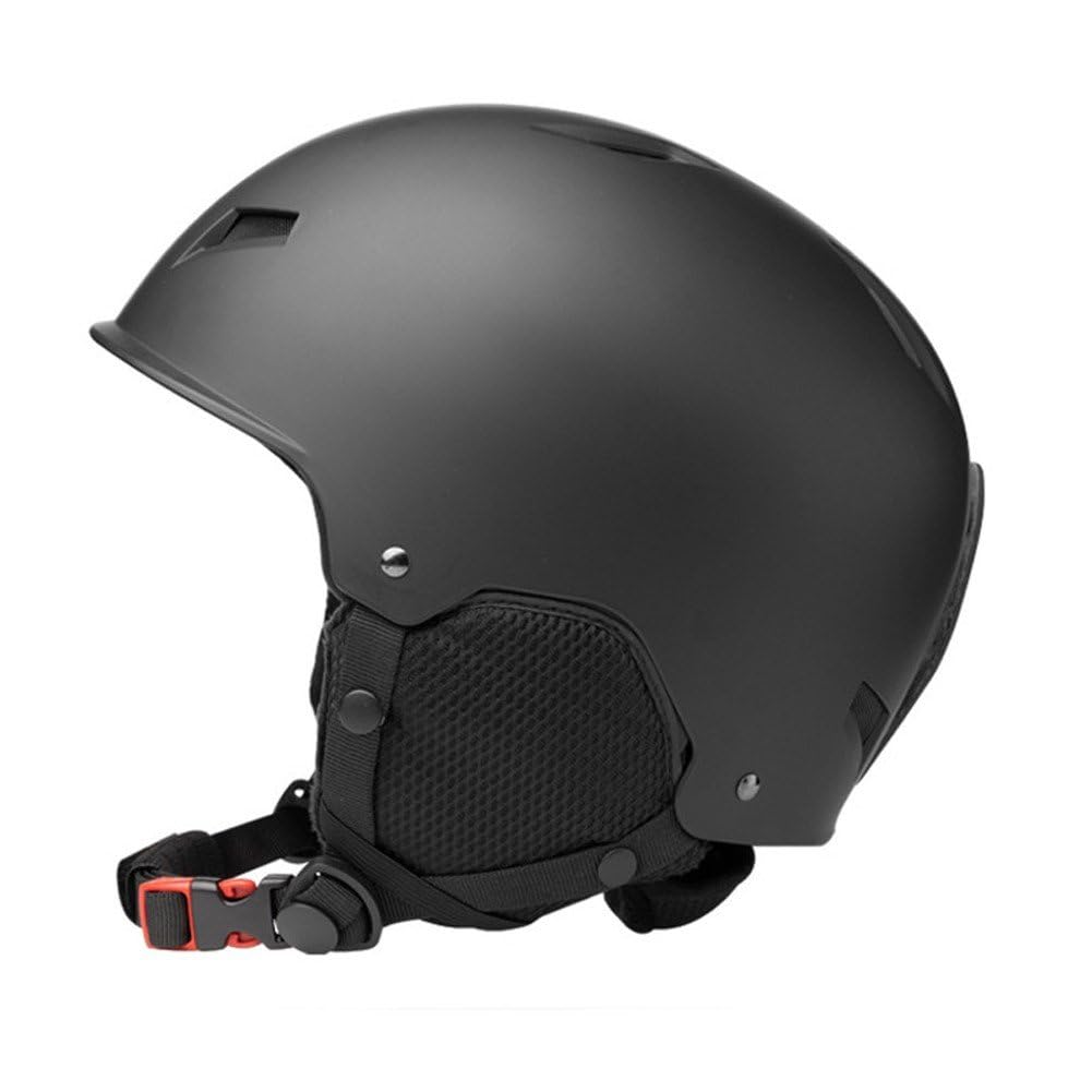 Zimowy kask snowboardowy z nausznikami dla mężczyzn i kobiet, ciepły kask śnieżny ze stałym paskiem, bezpieczny kask narciarski do sportów narciarskich