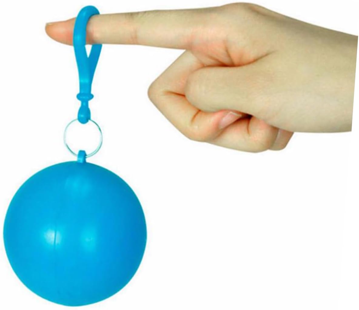 5Pcs Portable Raincoat Ball, Disposable PE Poncho Keychain