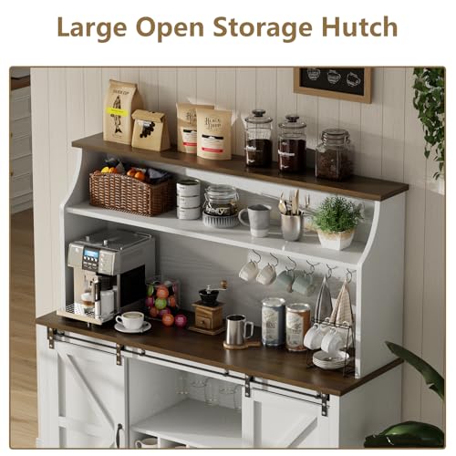 55farmhousecoffeebarwith3tierstoragekitchenhutchstoragecabinetwith6hookswinebarcabinetwith12wineracks3glassholdershutchcabinetwithstoragefordiningroomwhite Urban Country Home Decor 55 farmhouse coffee bar with 3 tier storage kitchen hutch storage cabinet with 6 hooks wine bar cabinet with 12 wine racks 3 glass holders hutch cabinet with storage for dining room white urban country home decor