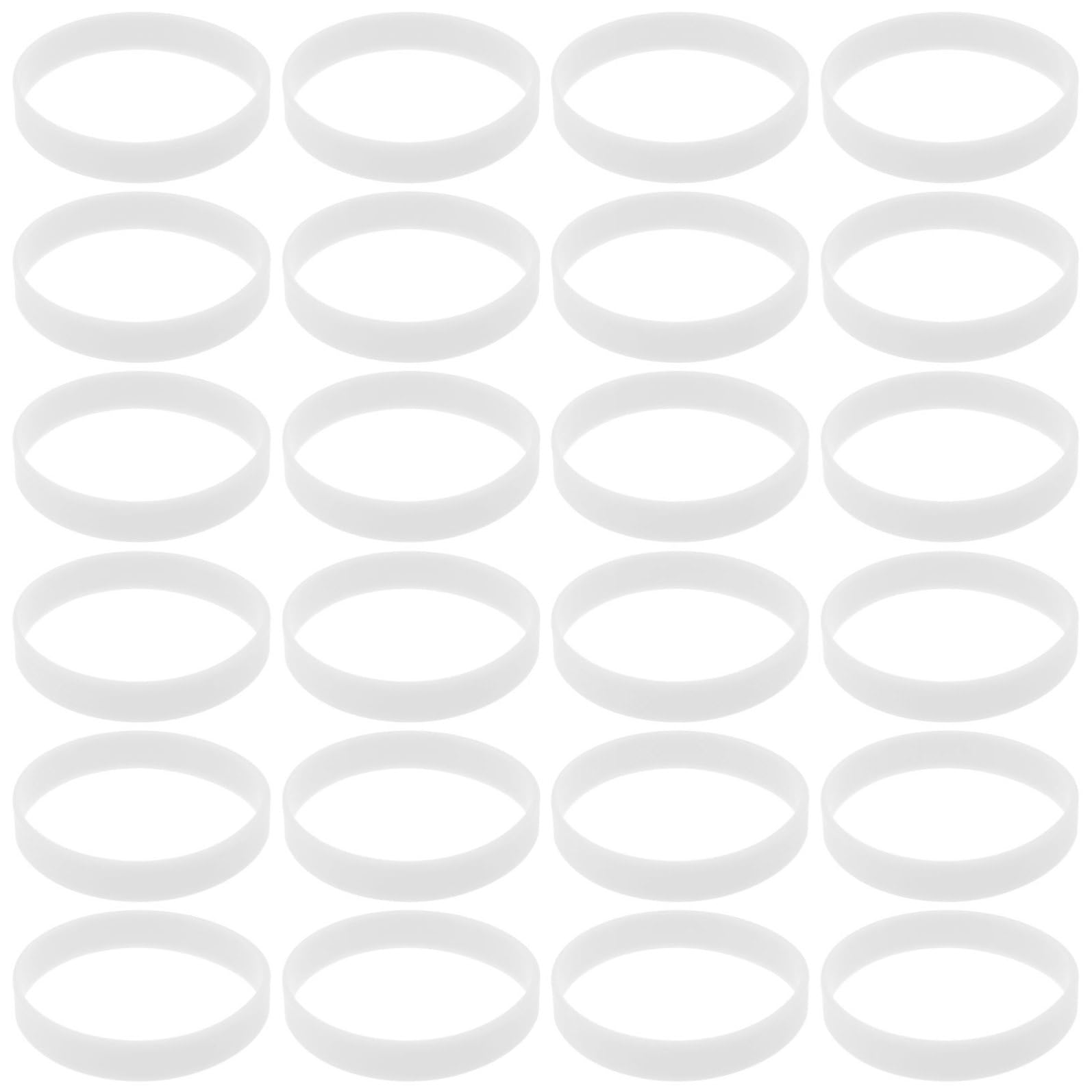 Braccialetto Luminoso in Silicone Bianco 100 Pezzi | Feste e Corsa Notturna, Superficie Liscia che Non Irrita la Pelle, Design Semplice per Ragazzo Ragazza