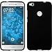 Produktbild PhoneNatic Case kompatibel mit Huawei P8 Lite 2017 - schwarz Silikon Hülle matt + 2 Schutzfolien