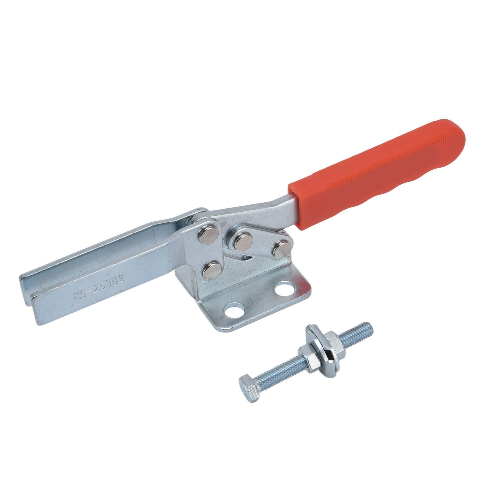 Toggle Clamp, Quick 280kg Clamping Force 80° Handle Opening Horizontal Hold Down Clamp for Equipment Installation