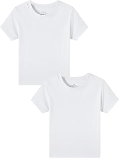 Boys Short Sleeve Crewneck Kids T-Shirts Top Girls Tee