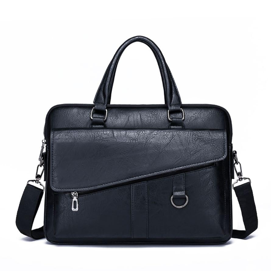 Mokshith Laptop Bag Briefcase Mens Business Bags Mens Notebook Bag Work Bag Office Shoulder Bag Messenger Laptop Bag for Men Women (BLACK) (B0CLD1FCDD) Amazon Price History, Amazon Price Tracker