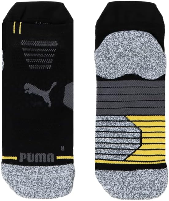 Puma Golf 2022 Unisex Tech Single Tab Sock (Unisex, Black-Maize, 6-8.5) - Image 2