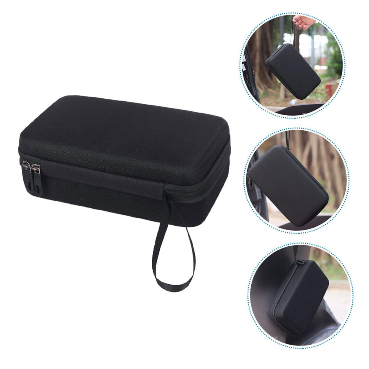 BESPORTBLE 4piezas Bolsa Organizadora para Cargadores De Bicicleta y Patinete Eléctrico Estuche y Resistente Accesorio De Almacenamiento Portátil para Cables y Cargadores De Vehículos