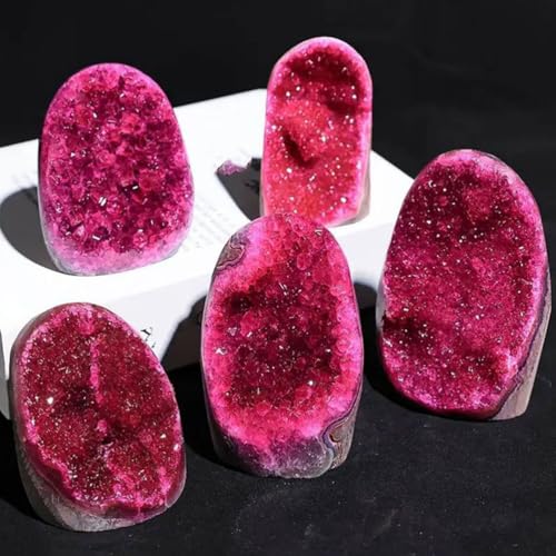 Large crystal clusters stone authentique de 500g aux éclats violets profonds
