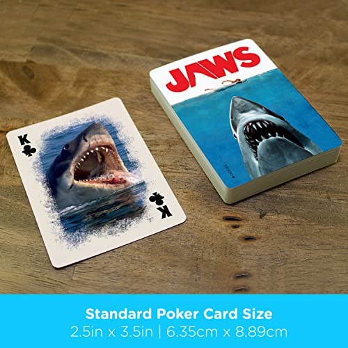 Aquarius Jaws Playing Cards - Jaws Themed Deck Of Cards For Your Favorite Card Games - Officially Licensed Jaws Merchandise & Collectibles, 2.5 X 3.5 #TOP4