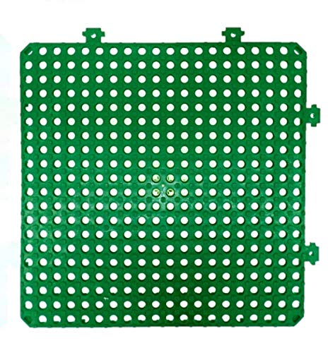Losa tarima desmontable Náyade Block 30x30 VERDE- Pack 12 Uds. Ideal para vestuarios, piscinas, jardines, spas, peluquerías caninas..