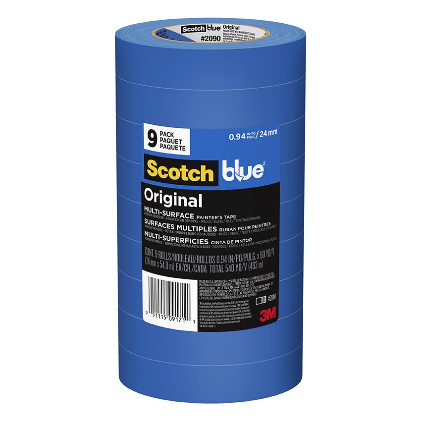 0.94 in x 60 YD Original Multi-Surface Painter's Tape, Case of 4 x 9-Packs