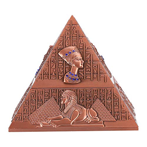 Cinzeiro de metal para casa, estojo de fumaça fechável, entalhe decorativo para limpeza de presente