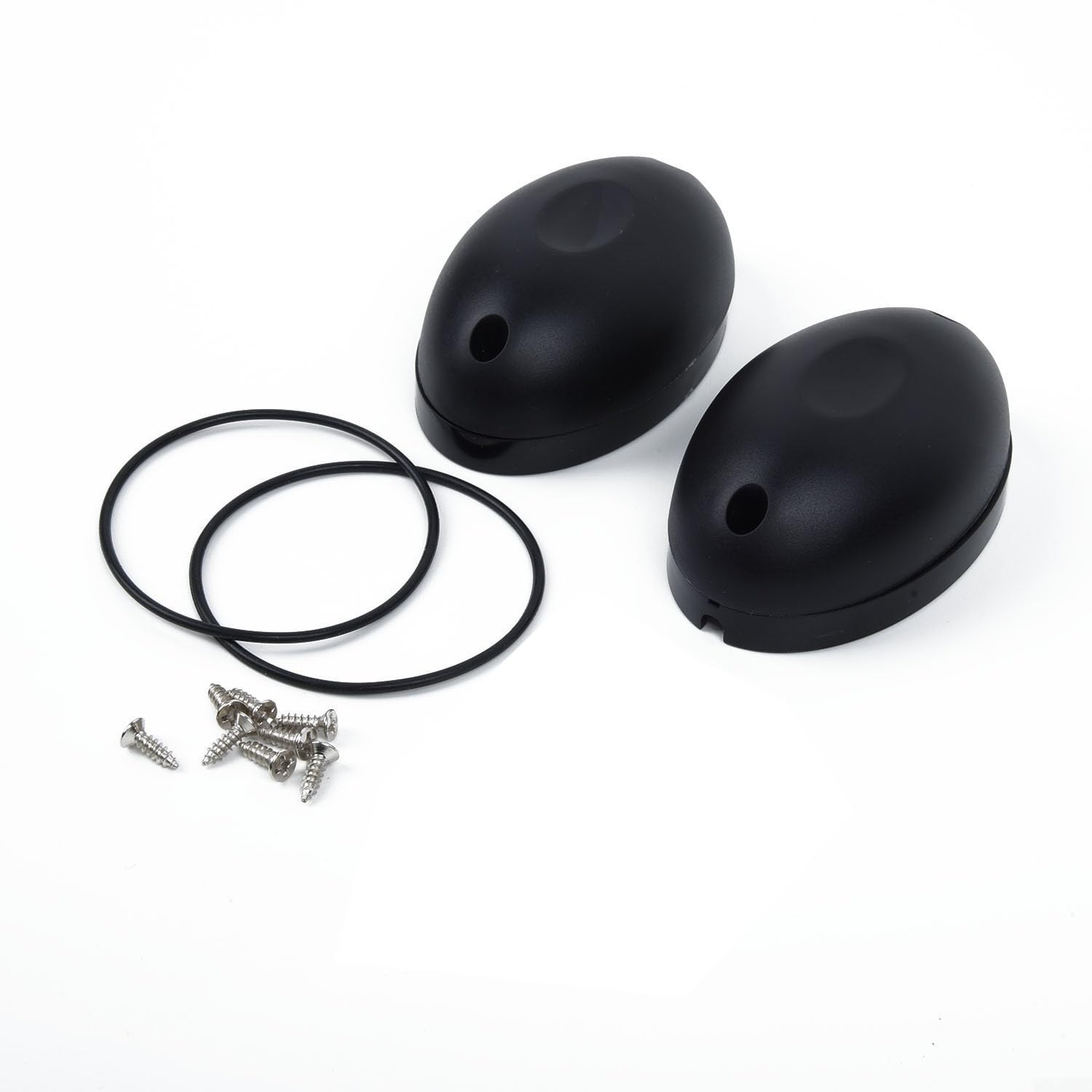 Juego de dos sensores de fotocélula para puertas correderas, diseñados para funcionar a 12 V/24 V CC con capacidades de ajuste automático en mal tiempo