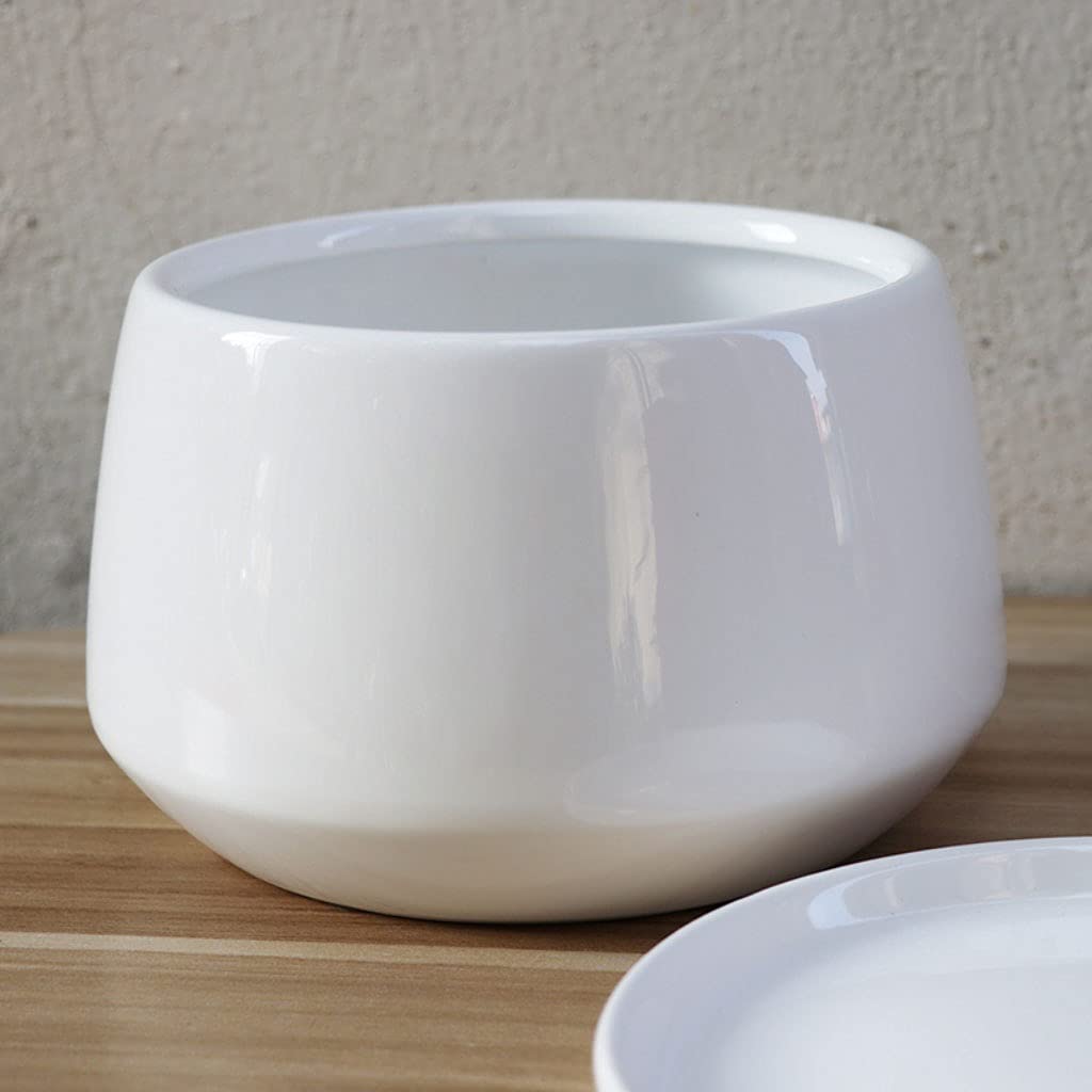 Dekoracyjne doniczki na kwiaty biała ceramiczna doniczka na kwiaty na zewnątrz dziedziniec ogród dom stolik do kawy biuro dekoracja doniczka z otworem doniczka 15 cm ogród doniczka