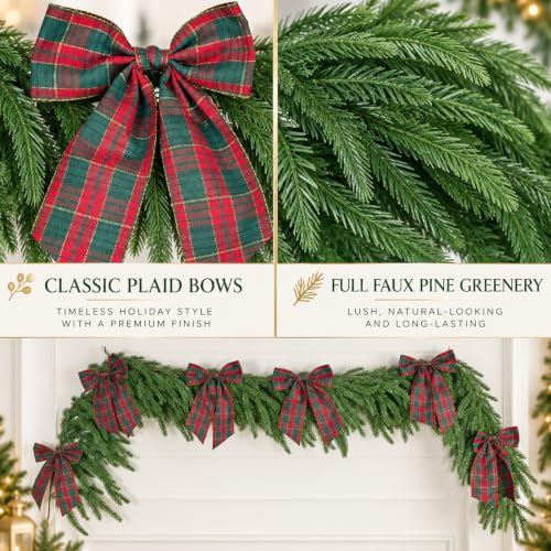 Christmas Garland with Bows - image 3
